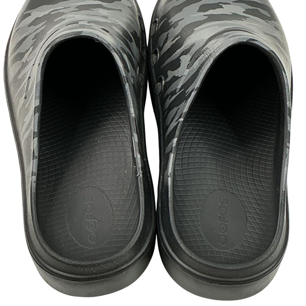 OOFOS OOcloog Camo Recovery Clogs Mules Womens sz 7 Limited Edition Black & Gray - Picture 8 of 13